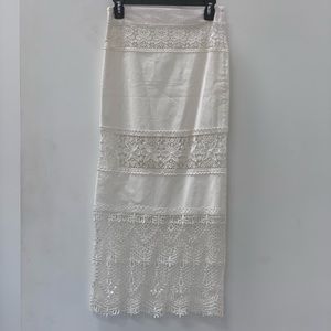 Stone Cold Fox White Lace Fate Skirt size 1